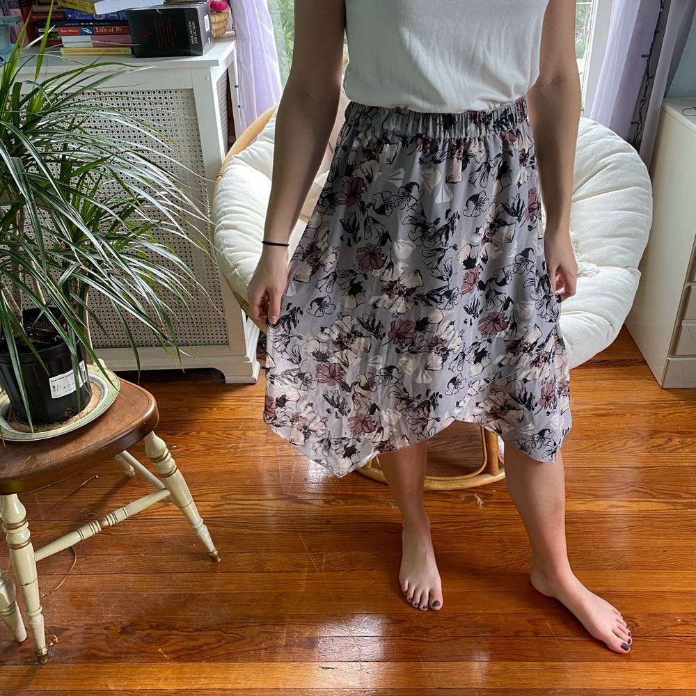 NORDSTROM juniors asymmetrical hem skirt